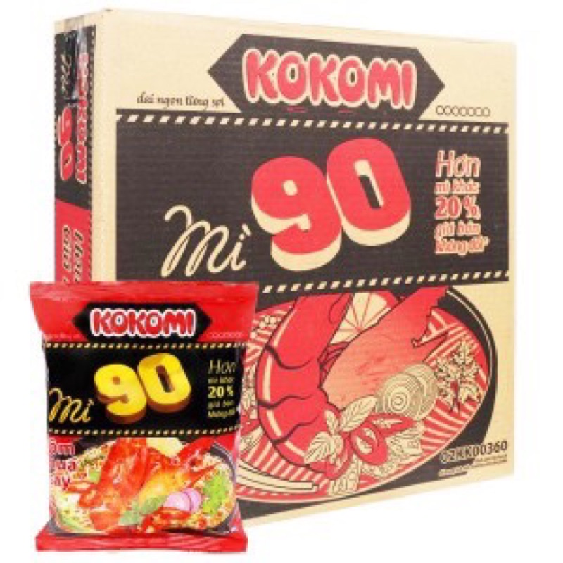 Thùng mì ăn liền kokomi các loại 30 gói