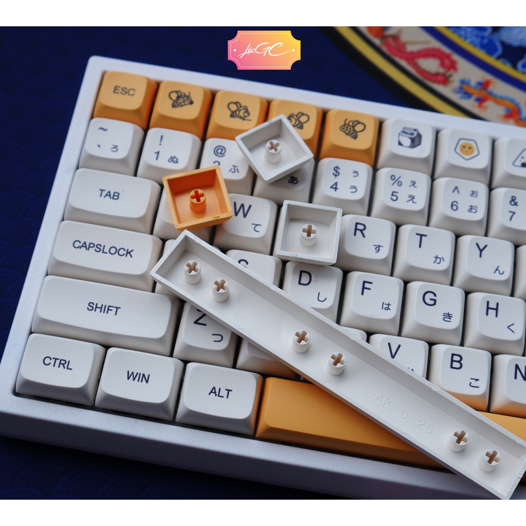 Keycap DSA Honey &amp; Milk JP 137 nút LITE