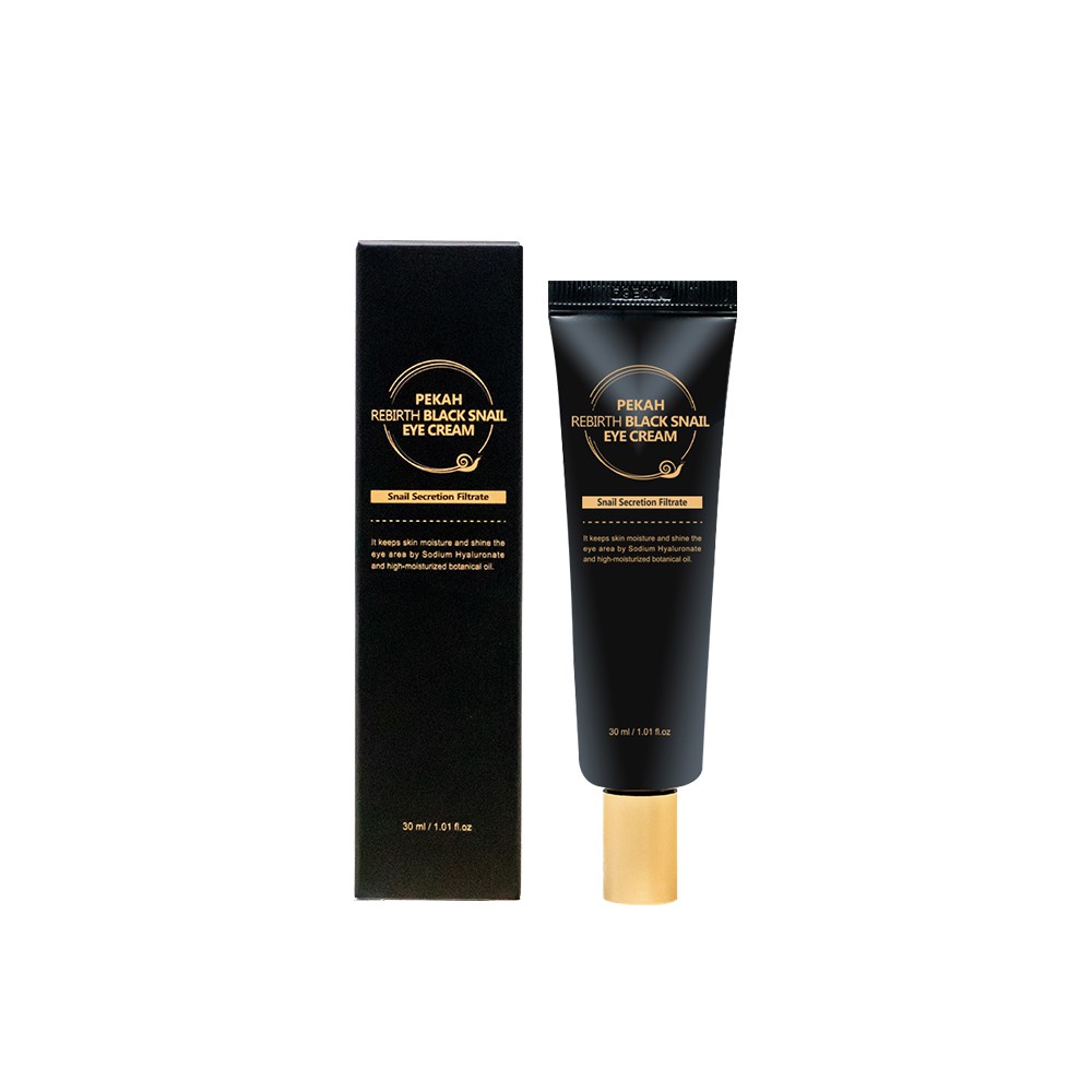 Kem mắt ốc sên PEKAH giảm quầng thâm rebirth black snail eye cream 30ml Pekah Official Store