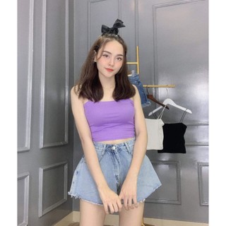 Quần short jean ống xòe