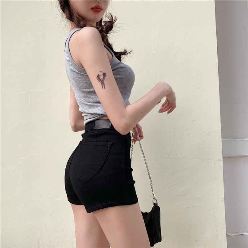 Quần Short Denim Dáng Ôm Gợi Cảm Dễ Phối Đồ Thời Trang Mùa Hè