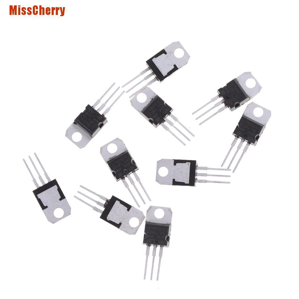 Bộ 10 Linh Kiện Điện Tử Ic L7805Cv L7805 To-220 Chất Lượng Cao