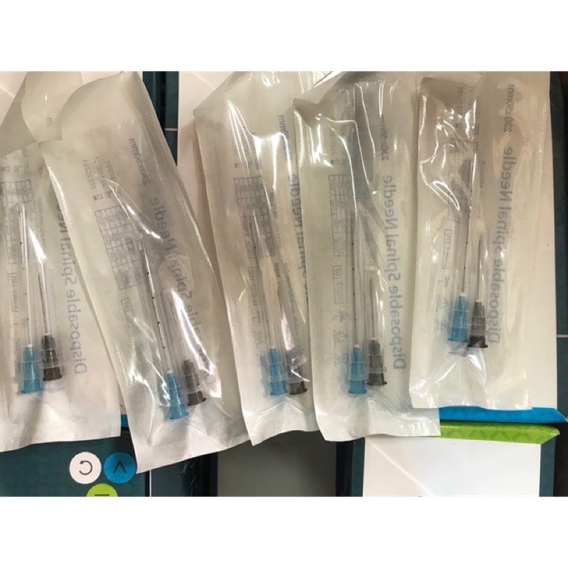 10 Kim Canula 23G 25G 27G Sẵn Kim Mồi