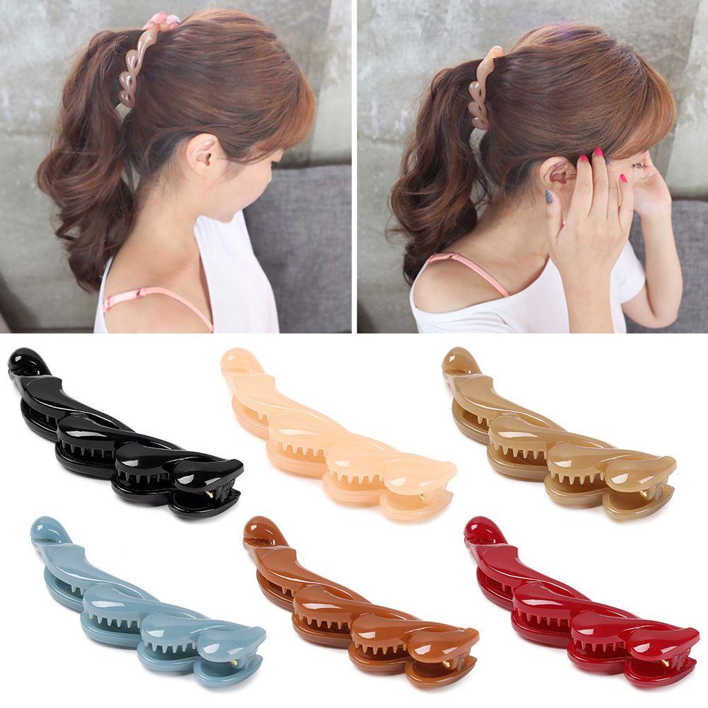 Kẹp Tóc Càng Cua Chống Trượt Bằng Acrylic KENT1
