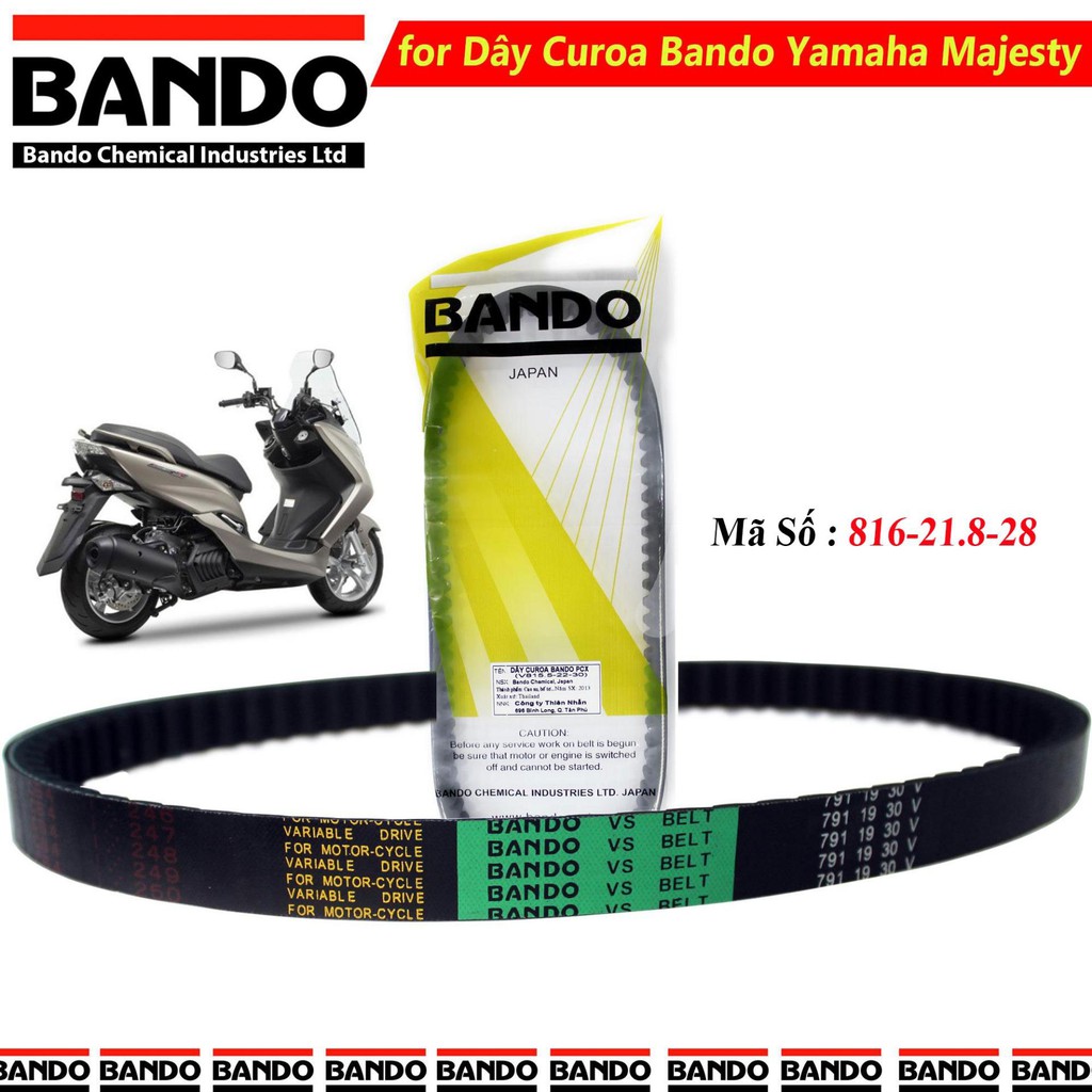 Dây curoa YAMAHA Majesty - Bando Thái Lan