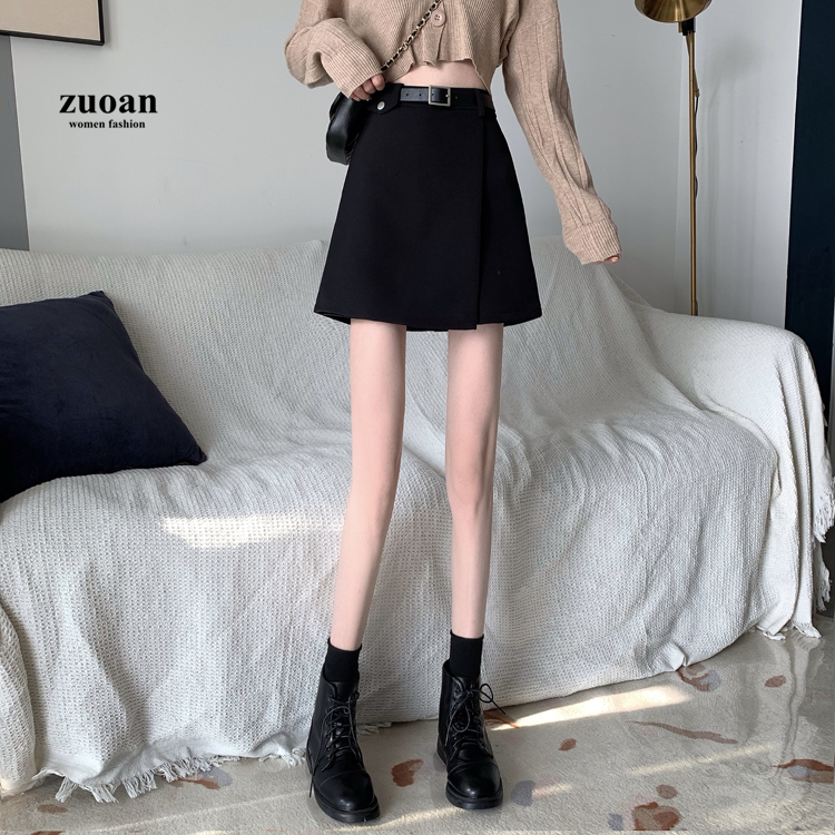 SUXI Chân Váy Nữ Lưng Cao Dáng Chữ A Thời Trang Cá Tính