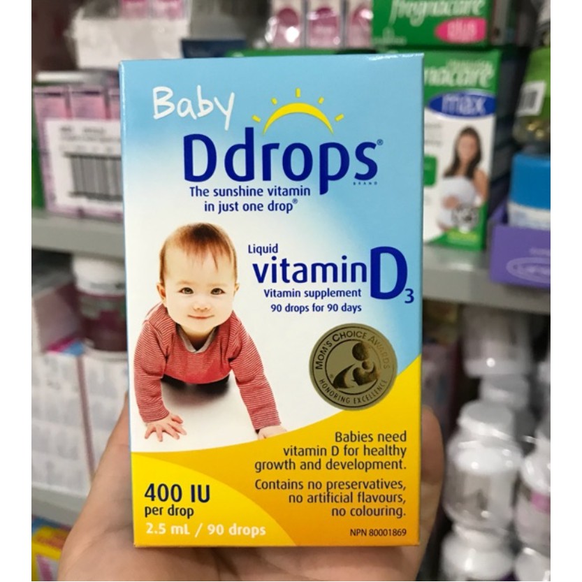 Vitamin D3 drops cho bé