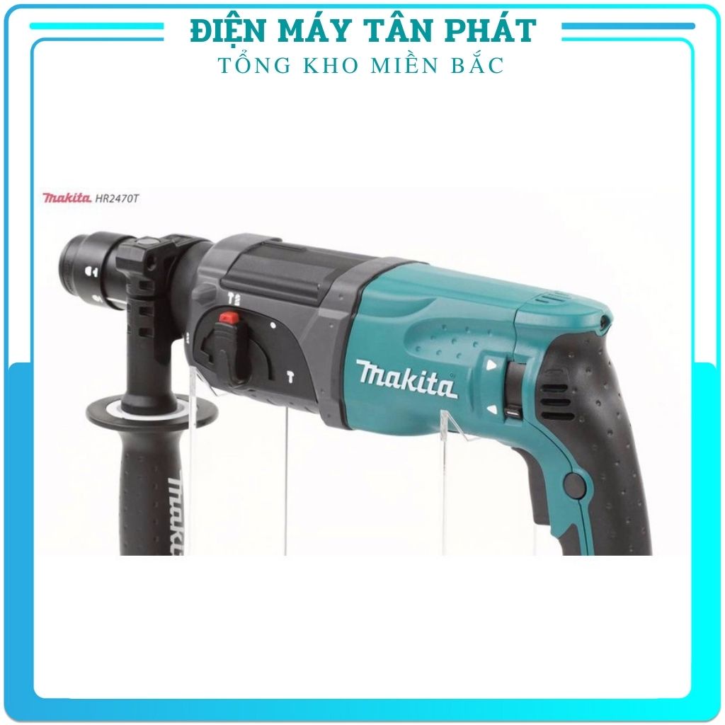 Máy khoan sắt bắt vít đục tường bê tông Makita HR2470 chính hãng đa chức năng mini giá rẻ dùng điện cầm tay (bảo hành 12