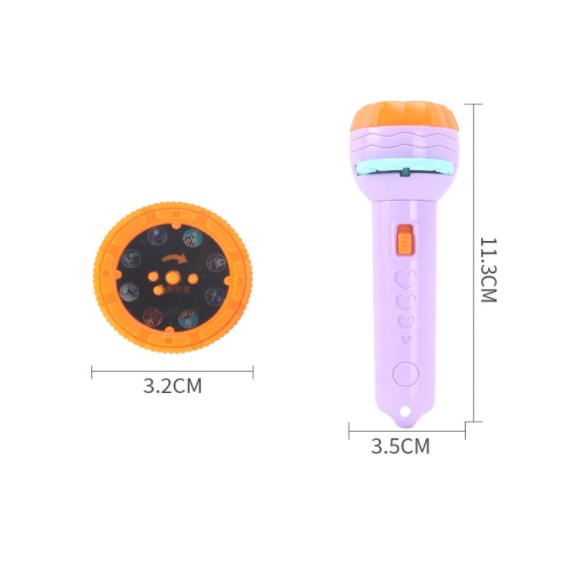 Đèn Pin chiếu hình 80 hình động vật cho bé