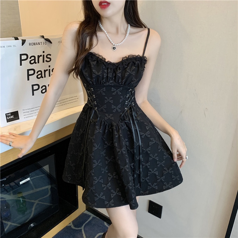 Đầm Mini Không Tay Trễ Vai Thời Trang Mùa Hè Quyến Rũ Cho Nữ