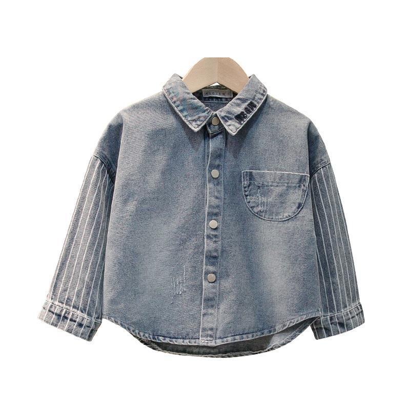 Áo khoác denim phong cách xuân thu Hàn Quốc cho bé trai