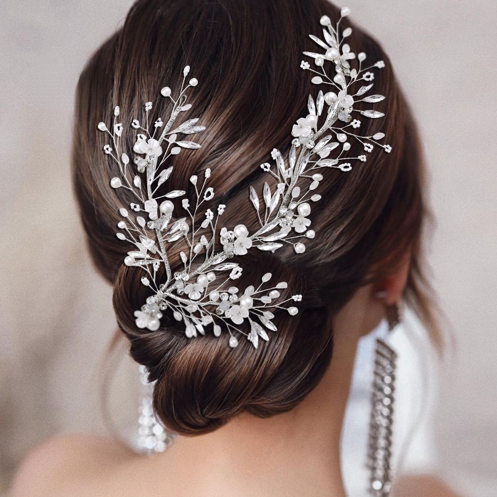 Kẹp Tóc Đính Đá Và Ngọc Trai Thời Trang Dành Cho Nữ