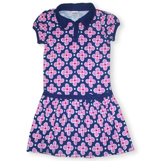Đầm thun gymboree cổ lá sen cho bé gái 4-8t d192