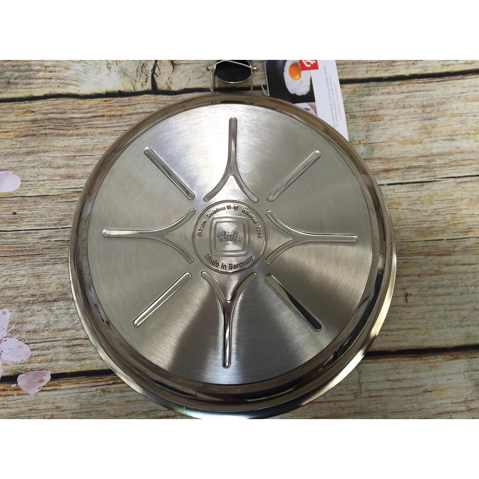 CHẢO FISSLER INOX CRISPY STEELUX PREMIUM 28 CM