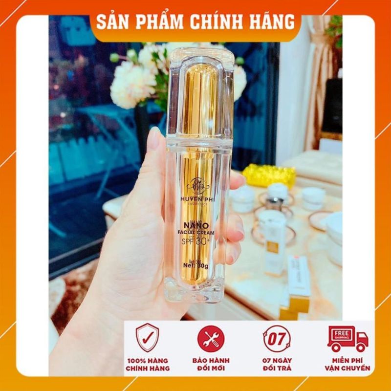 Kem Face Nano Huyền Phi Dưỡng Trắng Căng Bóng, Chống Nắng và Makeup