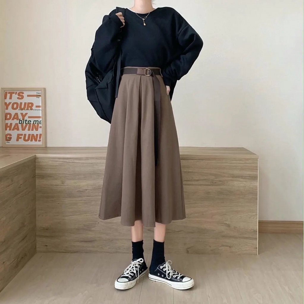 Lil Forest Chân váy chữ A dáng rộng sành điệu