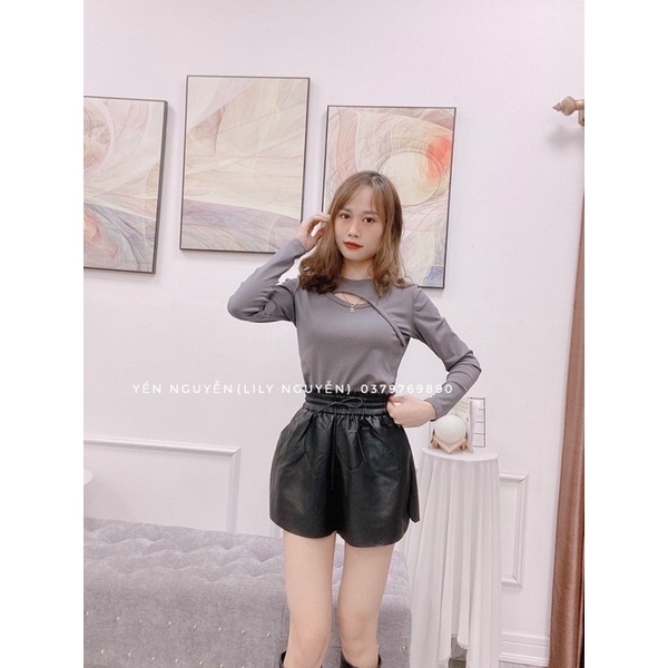 ⚙️ Short da cạp chun 3 màu siêu đẹp. Size S M L