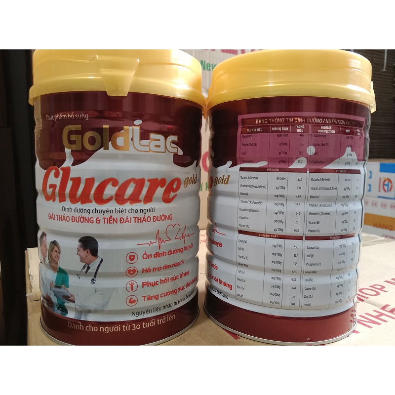 COMBO 2 HỘP - Sữa Glucare gold 900g dành cho người tiểu đường - SỮA DÀNH CHO NGƯỜI TIỂU ĐƯỜNG GOLDLAC 900GR