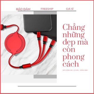 ( FREE SHIP)Dây sạc đa năng.Cáp sạc đa năng 3 cổng ,3 in 1.