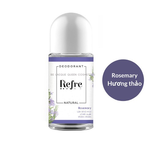 Refre Natural - Lăn mùi chiết xuất từ thiên nhiên 40ml