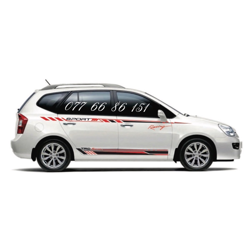 Tem Dán Sườn Xe Kia Carens Mẫu Mới 2021.Tem Dán Sườn Xe Kia Caren mẫu mới