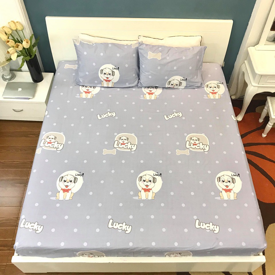Ga Lẻ Chất Coton 100% kèm đôi vỏ gối ( ảnh thật)