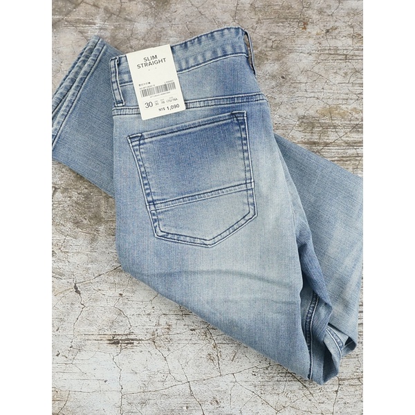 QUẦN JEAN NAM SPAO SLIM STRAIGHT JEANS - SIZE 30