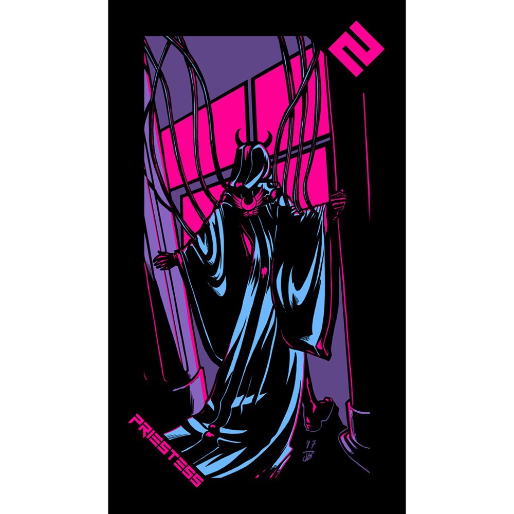 Bộ Bài Neon Moon Tarot 78 Lá Tặng Đá Thanh Tẩy SB33