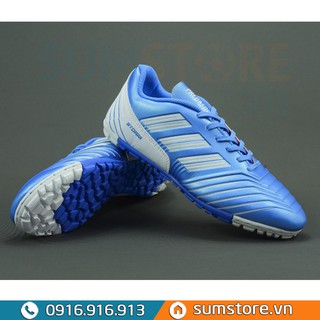 Giày đá bóng x predator xanh - giày đá banh da cao cấp