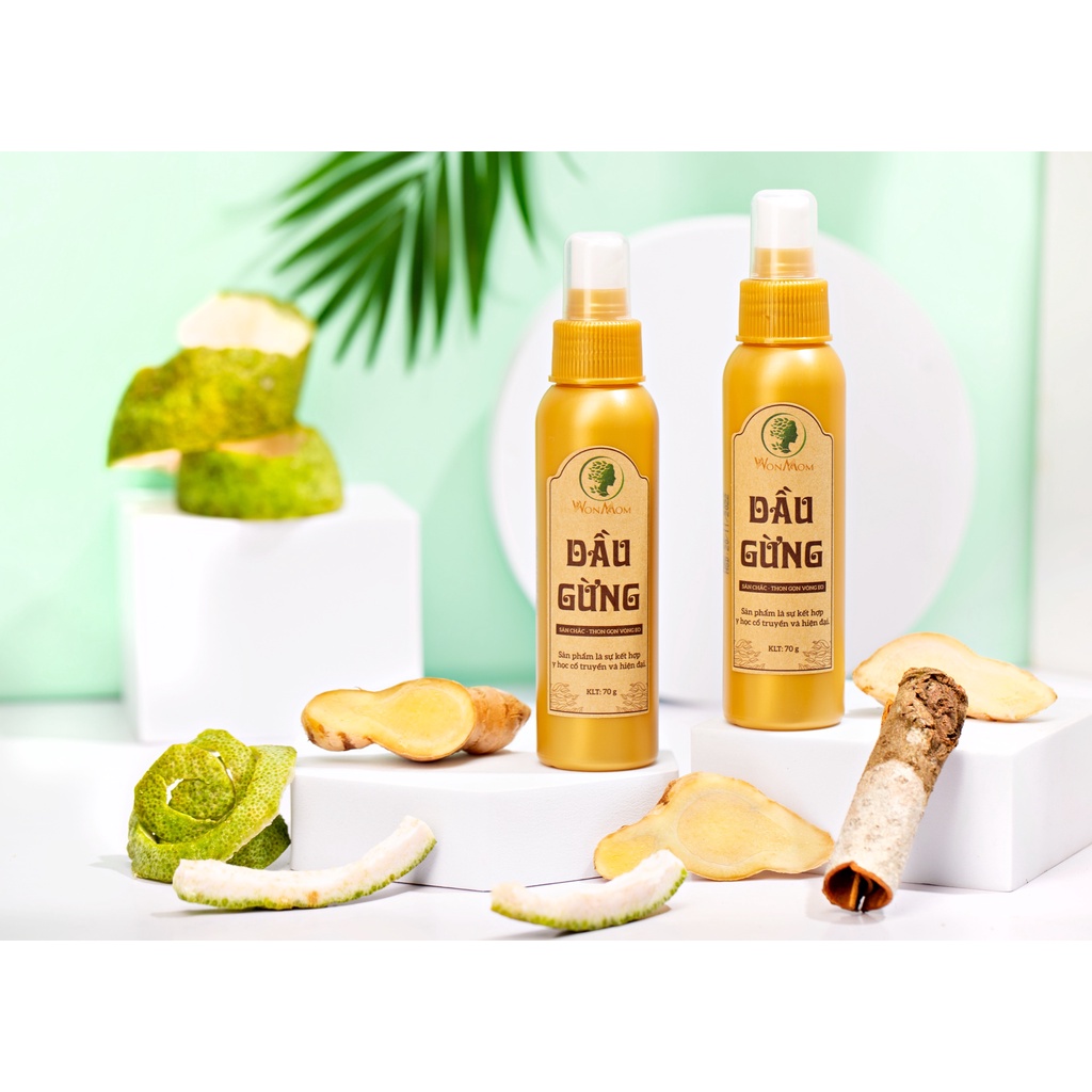 Dầu Gừng Giảm Mỡ Bụng Sau Sinh Wonmom 70g