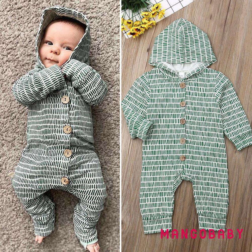 Bộ Áo Liền Quần Cotton Dễ Thương Cho Trẻ Sơ Sinh