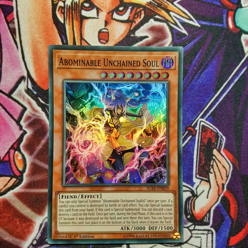 Thẻ bài Yugioh chính hãng | Abominable Unchained Soul | IGAS Super Rare