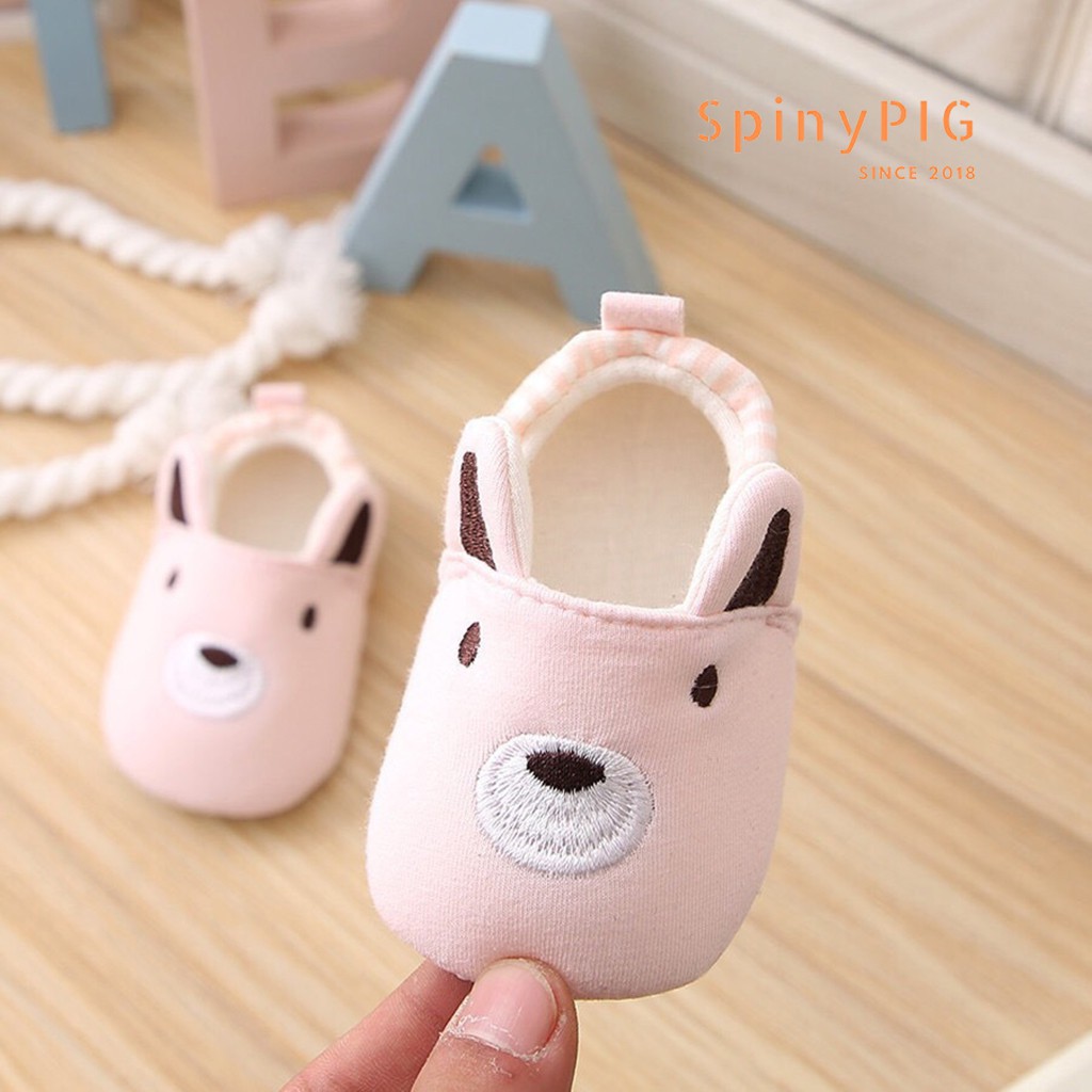 Giày tập đi cho bé 0-18 tháng tuổi chống trơn trượt chất liệu cotton cực kỳ mềm mại và thân thiện với trẻ