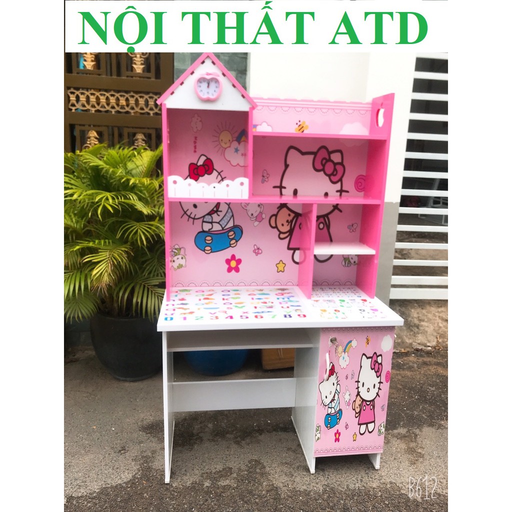 Bàn học sinh cho bé trai, in 3D siêu nhân nhện, doremon , kitty, công chúa | BigBuy360 - bigbuy360.vn