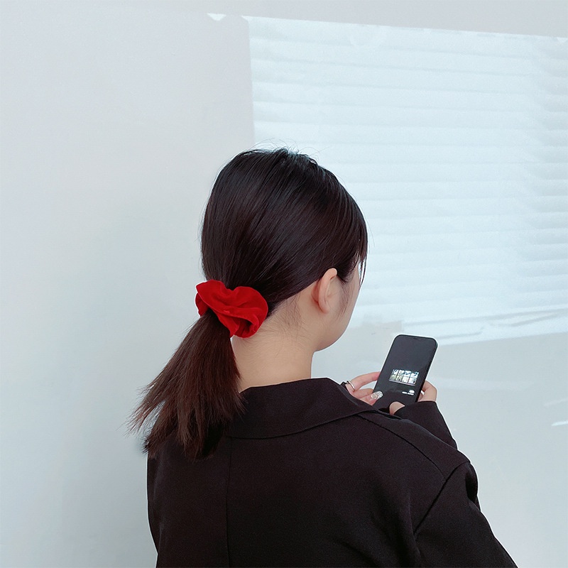 Băng đô cài tóc bằng nhung chống trượt phong cách vintage