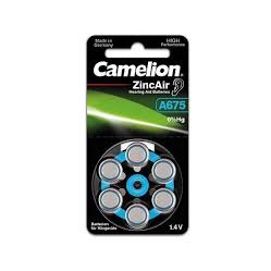 Vỉ 6 viên pin màu xanh A675 Camelion dùng cho Máy trợ thính