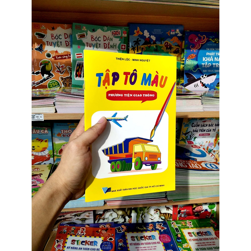 Sách Tập Tô Màu Phương Tiện Giao Thông