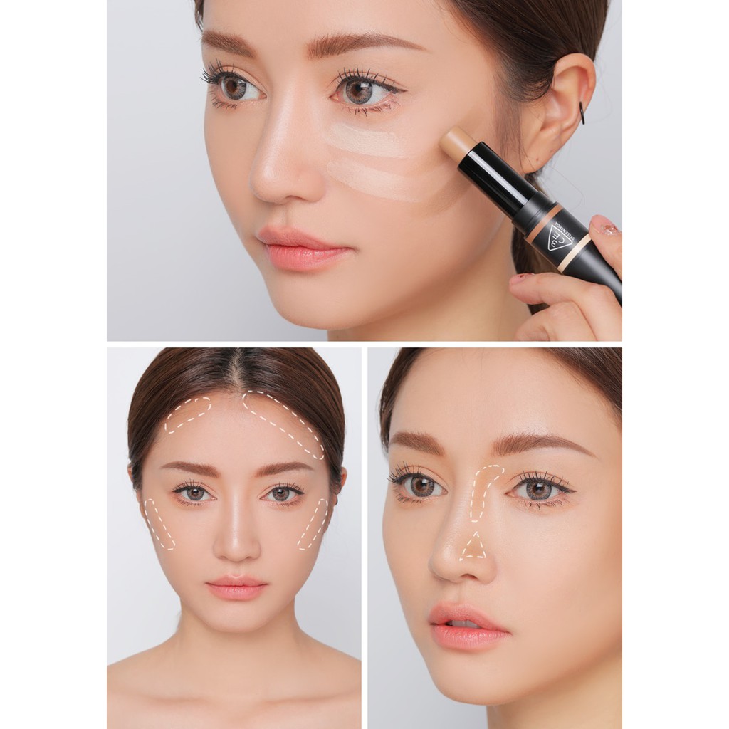 Thỏi Tạo Khối 2 Đầu 3CE DUO CONTOUR STICK 01(Chính Hãng) | BigBuy360 - bigbuy360.vn