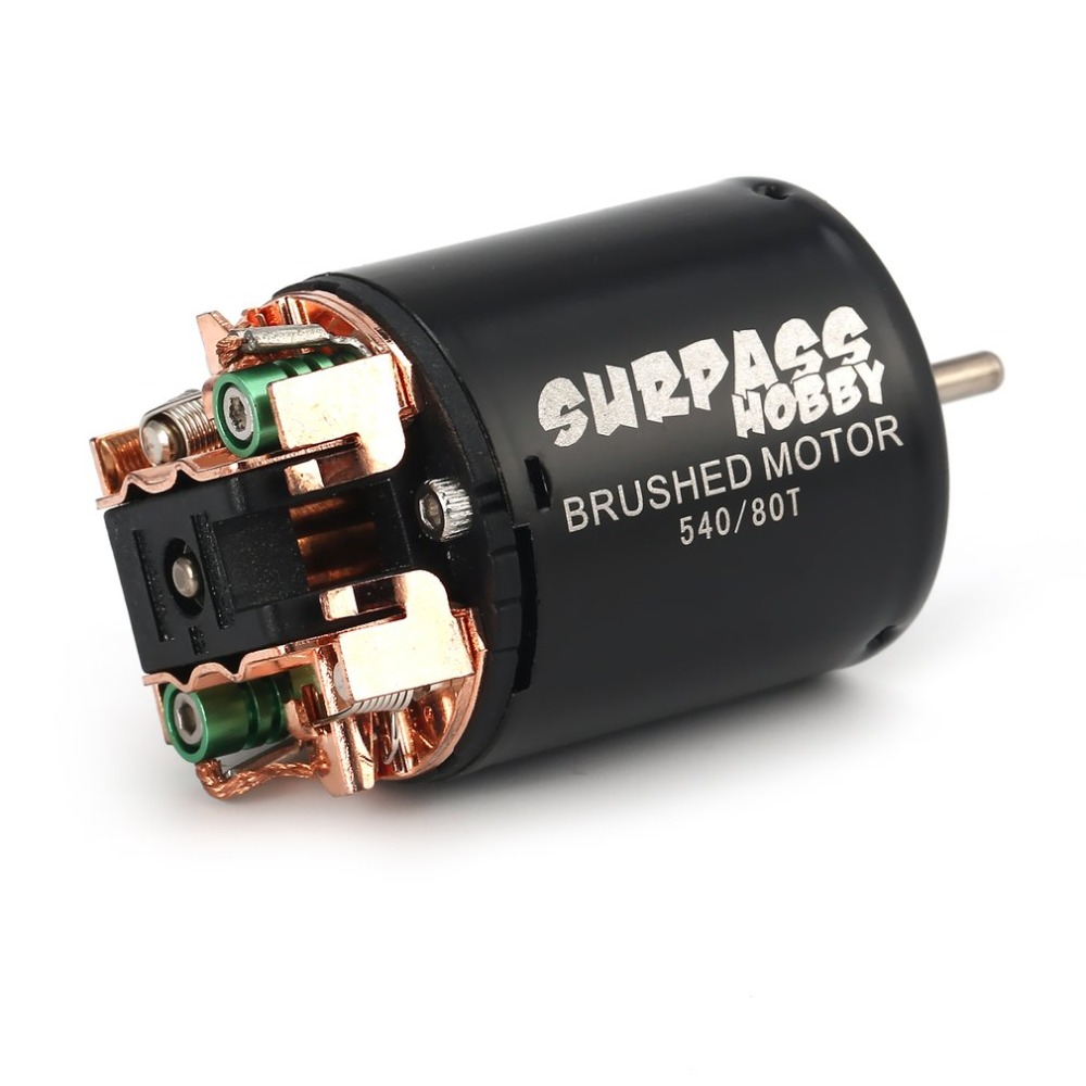 Động cơ chổi than Surpass Hobby 540 80t 13t 17t 21t 23t 27t 35t 45t 55t 540 cho xe đua Rock crawler off road 1/10