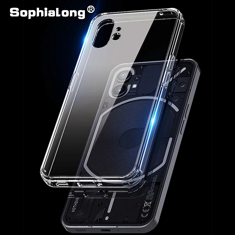 Clear Air-bag Case for Nothing Phone 1 Phone1 One 6.55 Protective Cover Transparent Soft Antiknock Crystal TPU Back Shell