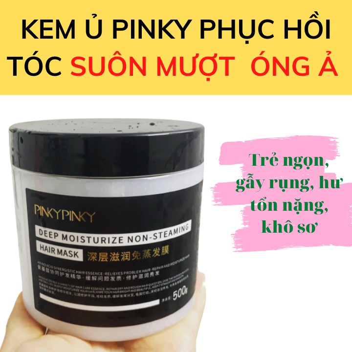 [HOT] KEM Ủ TÓC PINKY - PHỤC HỒI TÓC HƯ TỔN ÓNG Ả SIÊU MƯỢT