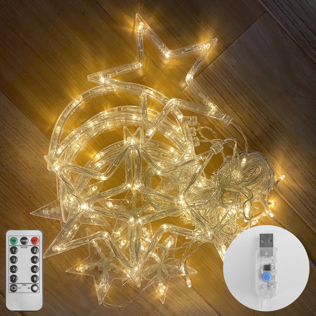 Dây Đèn Led 3.5m 8 Chế Độ Họa Tiết Giáng Sinh