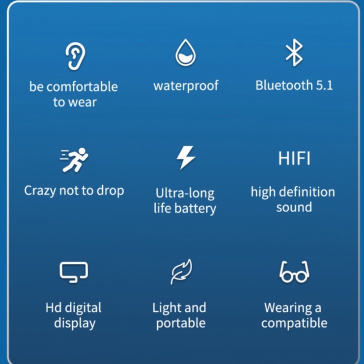 Tai nghe không dây ITIKUN TG02 TWS 5.0 âm thanh nổi bluetooth hỗ trợ sử dụng rảnh tay