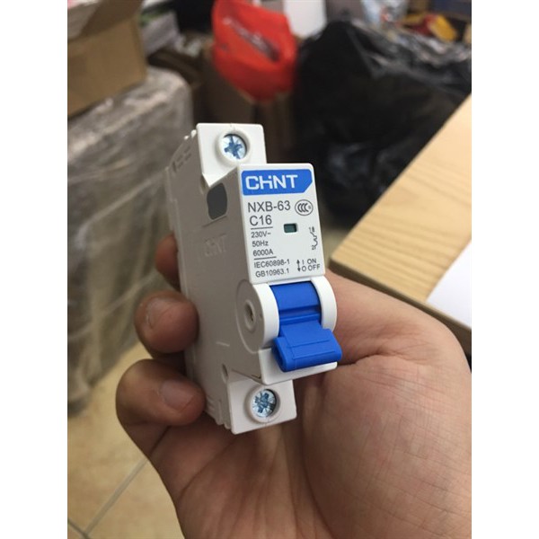 Aptomat Cầu Dao Tự Động Bảo Vệ Quá Tải 1 Pha Chint NXB