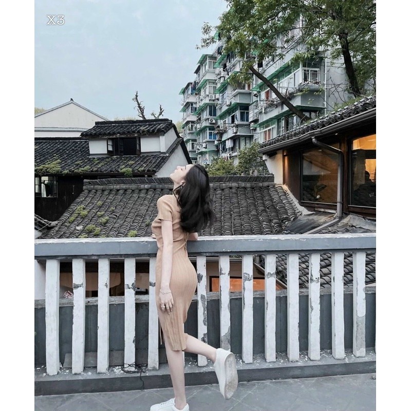 (có sẵn) ĐẦM BODY POLO XẺ ĐÙI (KÈM VIDEO HÌNH THẬT) | BigBuy360 - bigbuy360.vn