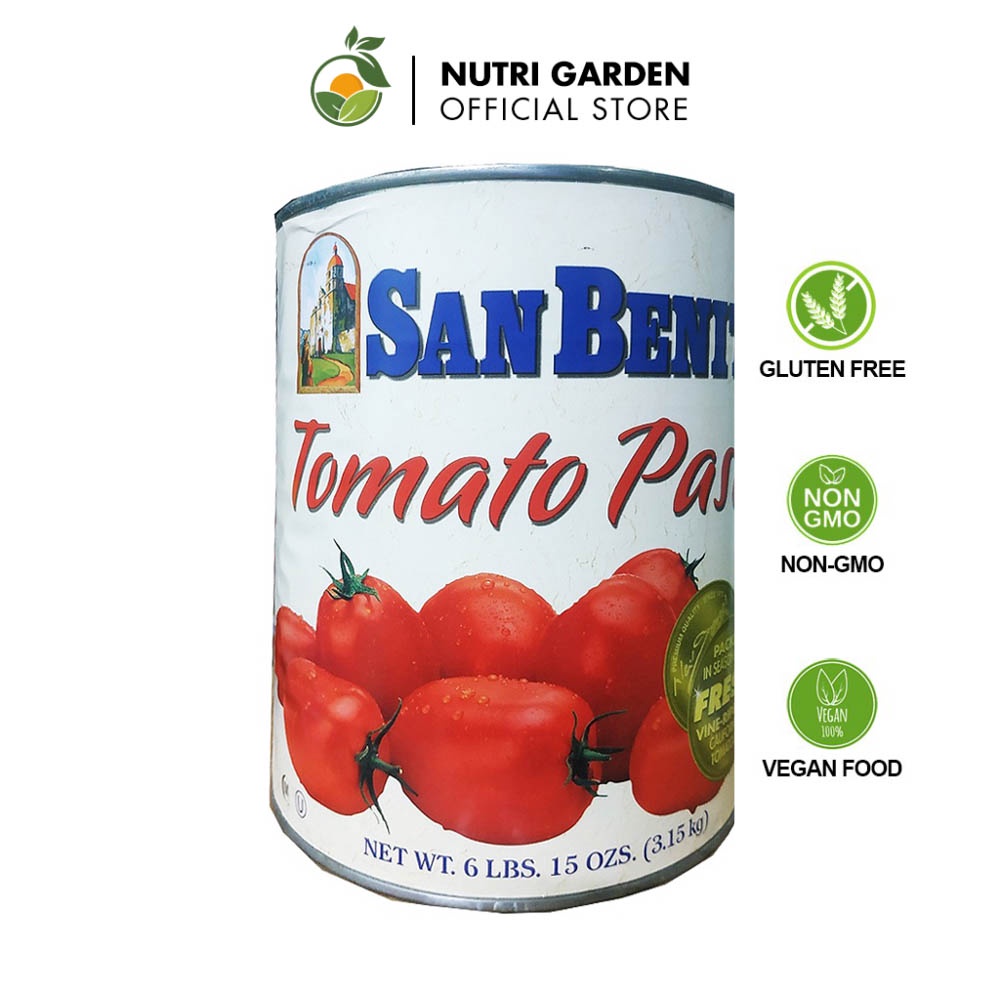[Mã BMBAU50 giảm 7% đơn 99K] Cà Chua Đóng Hộp Nutri Garden San Benito Tomato Paste 3,15Kg