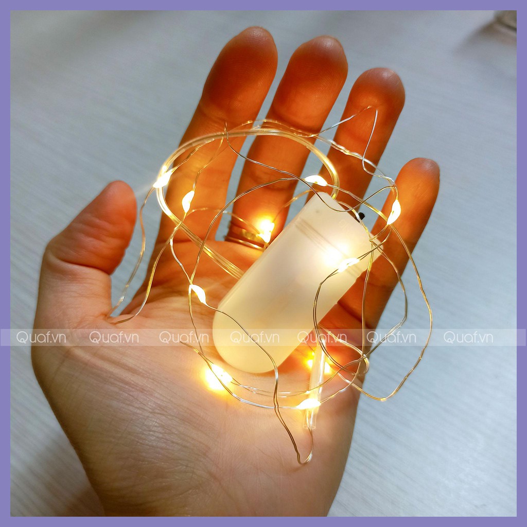 Đèn Led Dây Trang Trí - Sẵn Pin - x10 Bóng Đèn Led, Trang Trí Tiệc Cưới, Giáng Sinh, Sinh Nhật