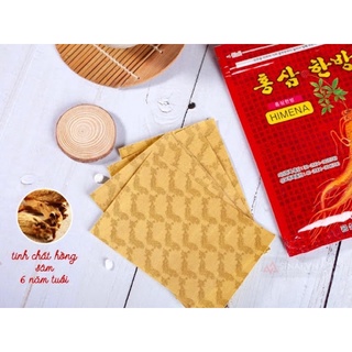 [ HÀNG MỚI ] Cao Dán Sâm HIMENA Hàn Quốc, Túi Đỏ 20 Miếng