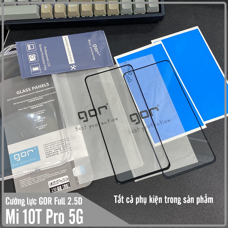 Bộ 2 miếng cường lực GOR Full 2.5D cho Xiaomi Mi 10T Pro - Redmi K30S - Hàng Nhập Khẩu