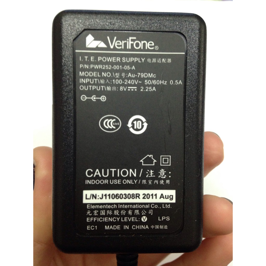 Adapter nguồn Verifone 8V 2.25A